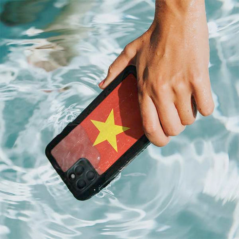 Vietnam Flag Distressed iPhone 11 Pro Max Waterproof Case